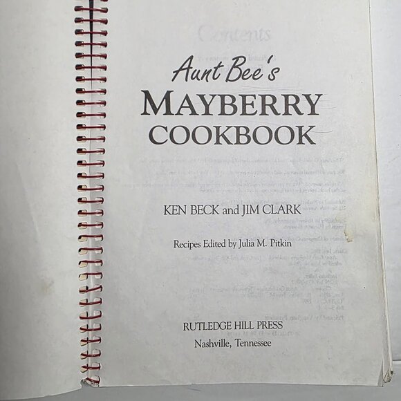 Vintage 1991 Aunt Bee's Mayberry Cookbook Rutledge Hill Press - Picture 9 of 9